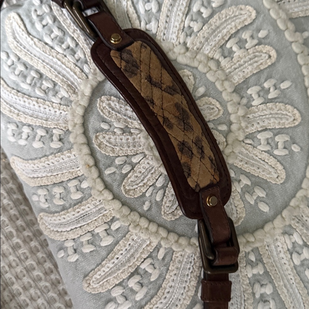 Leopard Print Bow Accent Women's Bag - Picture 3 of 6